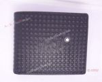 Mont blanc Wallet Replica - Black Logo Leather Wallet